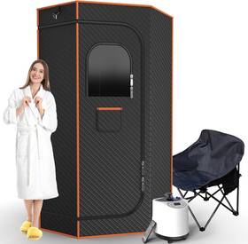 Ty-xz13 Decoktool Portable Sauna Box Infrared For Home With 3l Steamer Orange