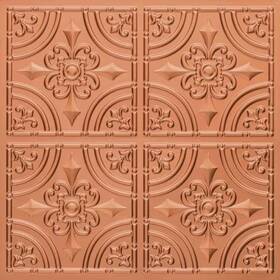 205cr-24x24-10 Decorative Ceiling Tiles Inc Wrought Iron Pvc 2ft X Glue-up Tile Covers / 40