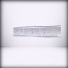 Skpc705-whi-6 Decorative Ceiling Tiles Inc Skpc705 Moonlit Seashore Nail-up Tin Cornice Covers / 24 Ln. Ft. Wh Pack Of 6