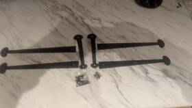410094 Decorative Hardware Garage Door Steel Hinges And Handle Non-magnetic