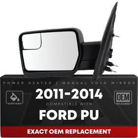 Fopup-mr2-11-x2l Defaultbrand Driver Side Power View Mirror With Blind Spot Detection - Compatible Wit