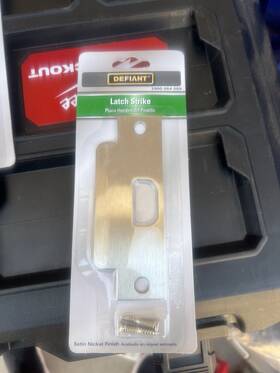 Defiant 70232 Satin Nickel Asa Latch Strike 10 Pcs