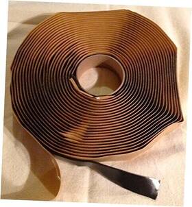 5800b Dehco Colorimetrics Black Putty Tape / Butyl 1/8 Inch X 3/4 30ft By