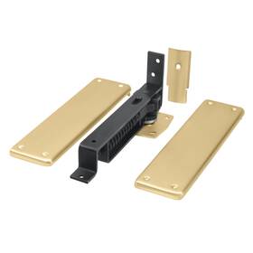 Dash95u4 Deltana Spring Hinge Double Action With Solid Brass Cover Plates In Brushed