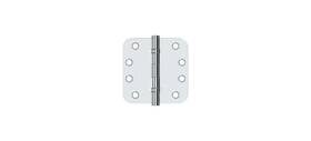 Dsb4r5b26 Deltana 4 Inch X 5/8 Radius Hinges Ball Bearing In Polished Chrome
