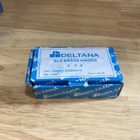 Dsbs419 Deltana 4 Inch X Square Knuckle Hinges Solid Brass In Paint Black Pair