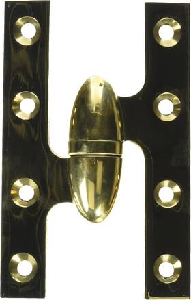 Ok5032b3unl-l Deltana 5 Inch X 3-1/4 Olive Knuckle Hinge - Unlacquered Brass