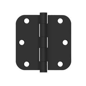 Ss35r51b Deltana 3-1/2 Inch X 5/8 Radius Hinge In Paint Black