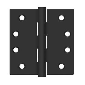 Ss44u1b-r Deltana 4 Inch X Square Hinge Residential In Paint Black