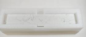 Vt0028 Deluxe Dl Living 21.25 Inch Carrara White Engineered Stone Sidesplash Bathroom Vanity Top