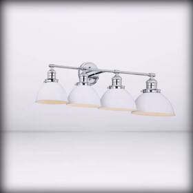 589051-pc Design House - Savannah Vanity Light Fixture With Sati Polished Chrome
