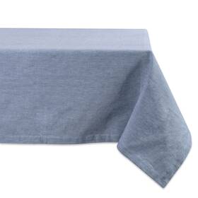 Desi-camz36968 Design Imports Dii Blue Solid Chambray Tablecloth