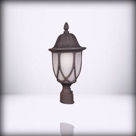 2866-ag Designers Fountain Capella 1-light Outdoor Post Lantern Li Autumn Gold