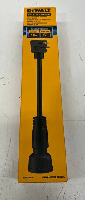 Dxpaev0520 Dewalt Nema 5-20 Adapter 16 Amp Compatible 32 Portable Ev Charger Connector