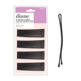 Dhc018 Diane 3 Inch Curved Black Bobby Pins For Women Girls Salon Hairdressing Rollers