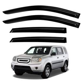 Civ-rg-16-21 Dimflux Window Visors Rain Guards For Honda Pilot 2009-2013