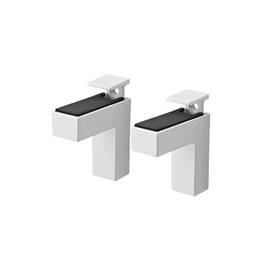 Dolle 445034452457 Eliot 0.2 Inch -1.6 White Adjustable Shelf Bracket 2-pack