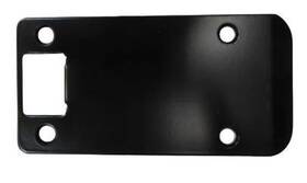 El104-622 Don-jo 040186268535 Rc Black Extended Lip Strike Plate 4 1/2 Inch Overall Length