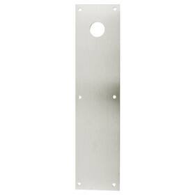 Cfd70628 Don Jo 3-1/2 Inch X 15 Push Plate Cut For Deadbolt Aluminum Finish