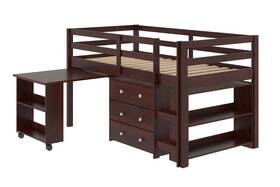 760-tcp Donco Kids Low Loft Bed Cappuccino