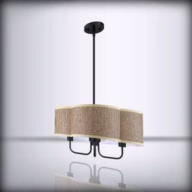 3862d404 Dongguan Doraimi Leading Inc 4 Light Mid For Century Modern Ceiling Semi-f Geometric Shade E26 Ba