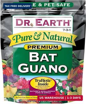Dr. Earth 749688117265 Dr. Pure And Natural Bat Guano 1.5 Lb