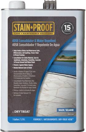123122 Dry Treat 40sk Stain-proof Consolidator And Water Repellant Sealer - Gal