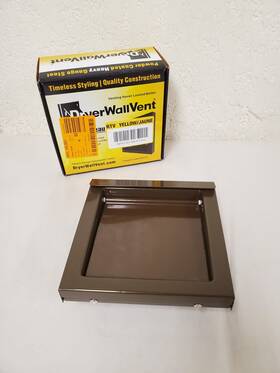 Dwv4b Dryerwallvent 4 Inch Powder Coated Steel Brown Dryer Vent Ships Free