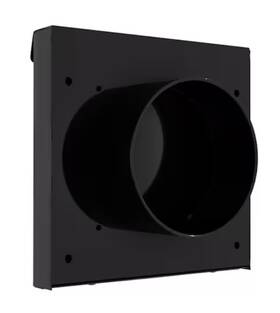 Dwv4k Dryerwallvent 4 Inch Powder Coated Steel Black Dryer Vent