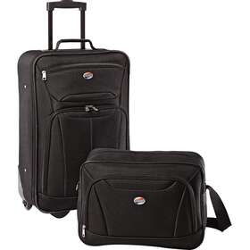 Sdfdfs45 Dsfdfs American Tourister Fieldbrook Ii 2 Piece Softside Luggage Set 21 Inch Upright Rolli