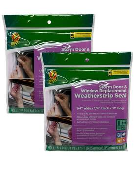 287964 Duck 2 Brand Storm Door And Window Replace Weatherstrip Seal .25in X 17ft