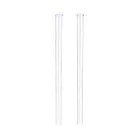 Duefixing 617662624675 2pcs Polycarbonate Rigid Round Clear Tubing 12mmx13mmx305mm Plastic Tube