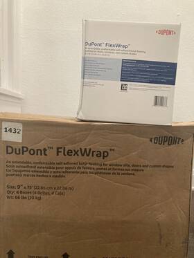 Btwtyvfw09n Dupont Tyvek 9 Inch X 75 Flex Wrap - 8 Rolls Available 165/each