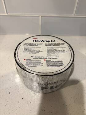 Btwtyvkfwez3 Dupont Tyvek Flex Wrap Ez 2.75 Inch X 15 Roll By Zip Waterproofing System Tape
