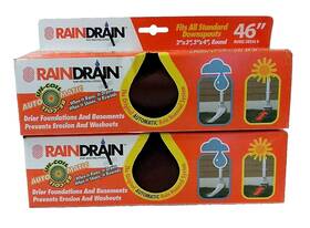 43256100483 Dynaseal Dynasea System Raindrain Rain Drain 46 Inch Brown Fits All Standard Downspouts Lot 2