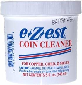 54363 E-z-est Coin Cleaner For Gold Silver And Copper Coins 5 Fl. Oz