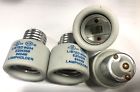 E204358 Unbranded Lot Of Porcelain Lampholders Listed Extenders