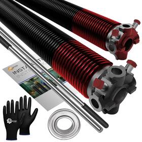 Easy Fix Hardware 685457491900 Garage Door Torsion Springs 225x1.75x27 Replacement With 1 Inch Steel Bearing Wi