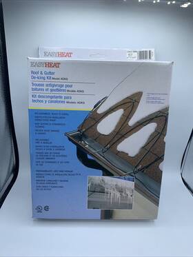 Adks-800 Easy Heat Inc 800w Electric Roof And Gutter De-icing Heating Cable 160ft New