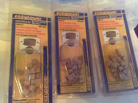 39412 Easypower Three Packs Eazypower 1/4 Inch Flat Head Birch Plugs