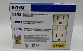 Trssgf15w-3-l Eaton Trsgf15w Arrow Hart Duplex Gfci Receptacle 125v Ac 20a 2 Pole 3 Wire