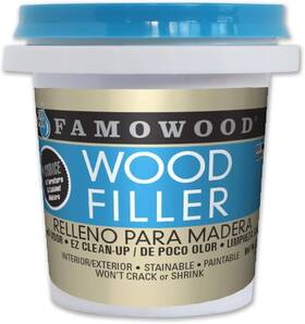 40042112 Eclectic Products Inc. Qkb7-002 Famowood Latex Wood Filler - 1/4 Pint Cherry/dark Mahogany