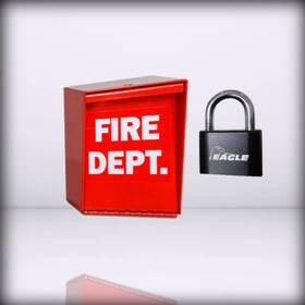 Eagle-eg718 Eg718 Fire - Department Box Efb-2000 With Combination Padlock Heavy Duty Red