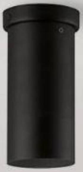 62559a Eglo Tortoreto 4 Inch W X 8.86 H 1-light Matte Black Metal Flush Mount