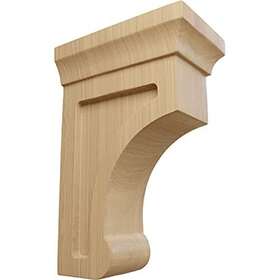 Bktw02x04x06goch-case-6 Ekena Millwork 192770361730 Small Gomez Wood Brackets 2 1/2 Inch W X 4 D 6 H