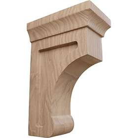 Bktw02x04x06gogm-case-6 Ekena Millwork 192770361761 Small Gomez Wood Brackets 2 1/2 Inch W