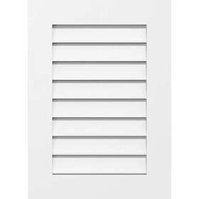 Gvpve18x3001sf Ekena Millwork 194438450725 Vertical Surface Mount Pvc Gable Vent 18 Inch W X 3