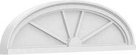 Ekena Millwork 194438639717 34 Inch W X 9-1/2 H 2 P Elliptical 4 Spoke 34- White