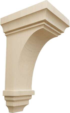 Corw04x04x08jerw-case-6 Ekena Millwork 696538783937 Small Jefferson Wood Corbels 4 Inch W X