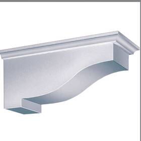 Ekena Millwork 740227114929 2x Fypon Bracket 6 Inch W X 13 1/4 D H Urethane /primed Free Shipping
